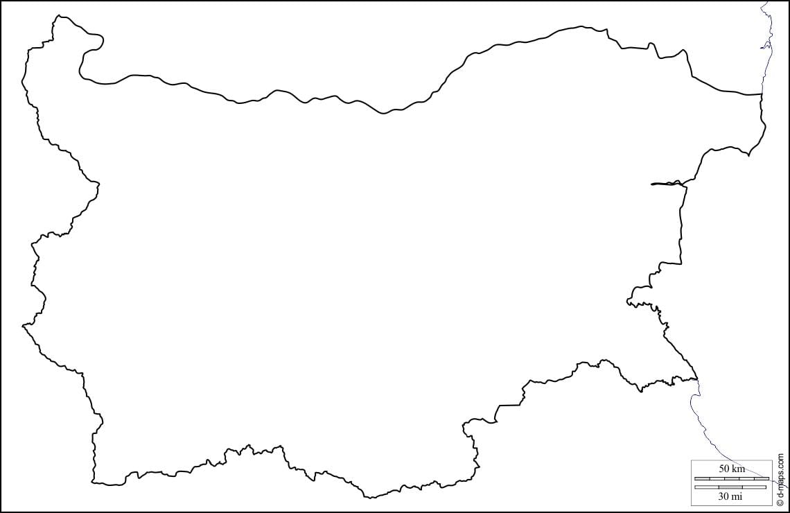 mapu Bulharska mapu osnovy