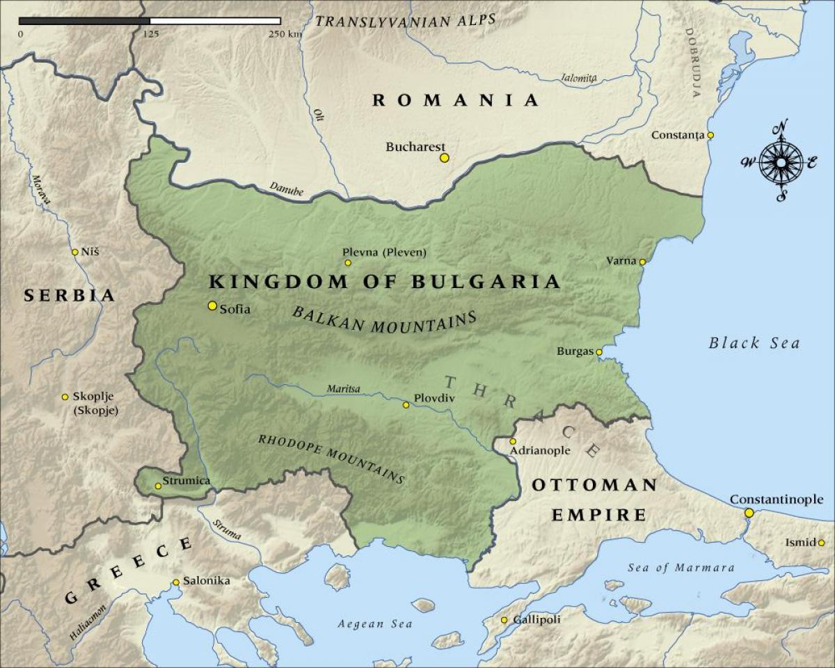 mapa stará bulharčina