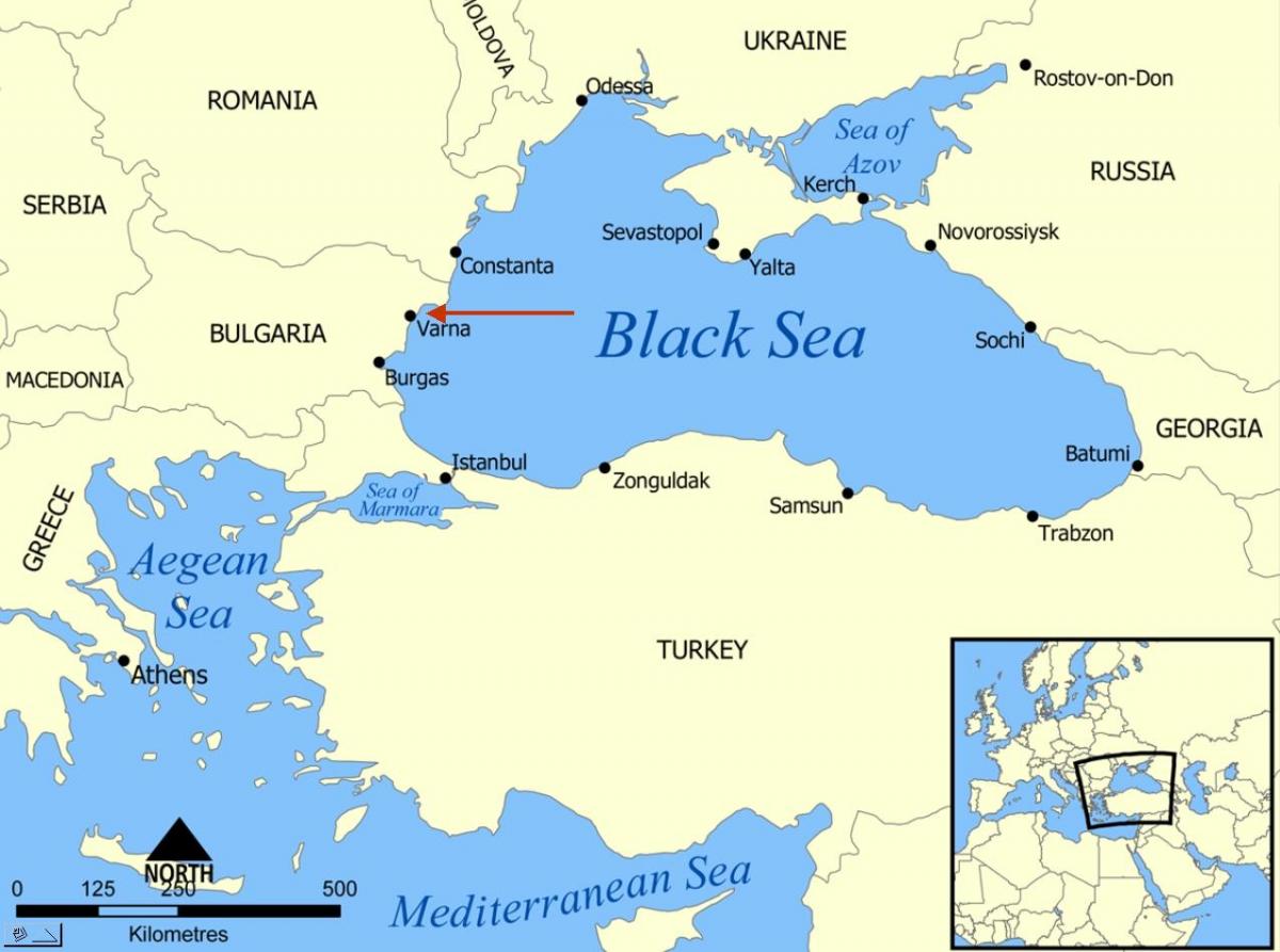 Bulharsko varne mapu