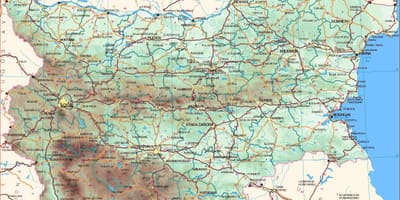 Mapa bulharské pobrežie