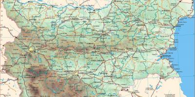Bulharsko cesty mapu