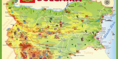 Bulharsko vyhliadkové mapu